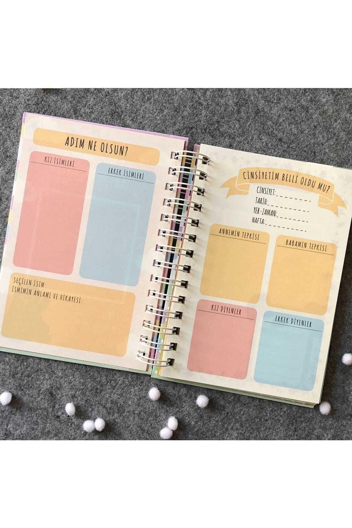 Bikutumutluluk Hediyelik - Merhaba Dünya Anne Bebek Ajandası Hamile Günlüğü Anı Defteri fotoğrafı 7 (önizleme)
