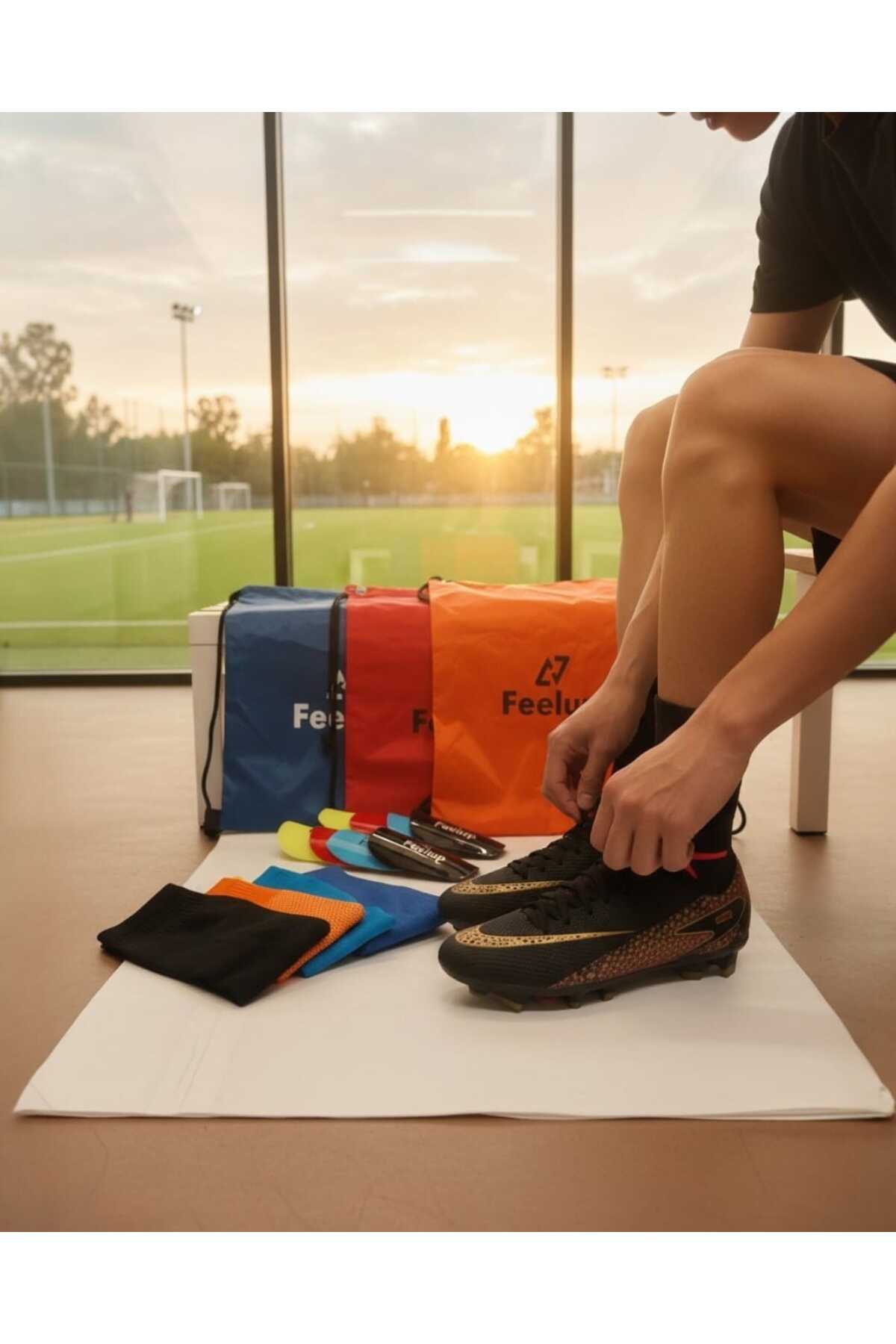 football Unisex Krampon Set (1 adet Çanta, + 1 adet Çorap + 1 adet Tekmelik) görsel 4
