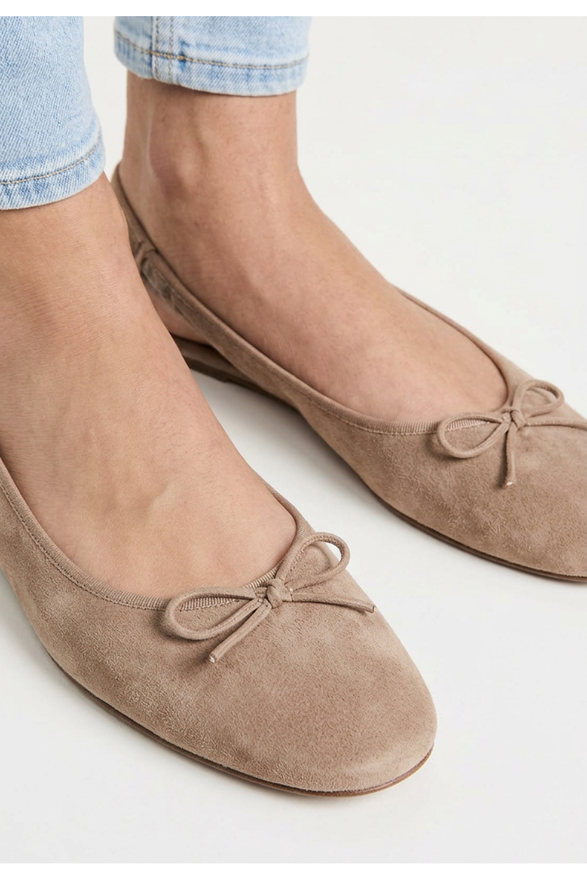 Stradivarius  Destalonlu suni deri babet - Görsel 6