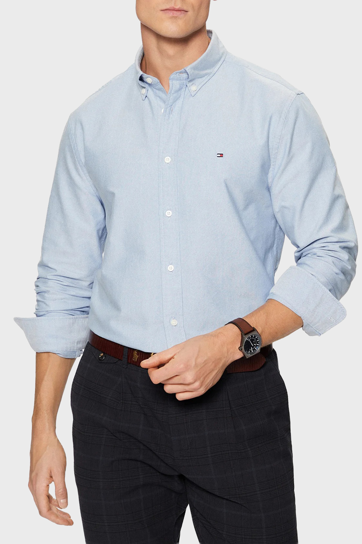 Tommy Hilfiger % 100 Pamuk Regular Fit Gömlek Erkek GÖMLEK MW0MW35774 0GZ — فلزی