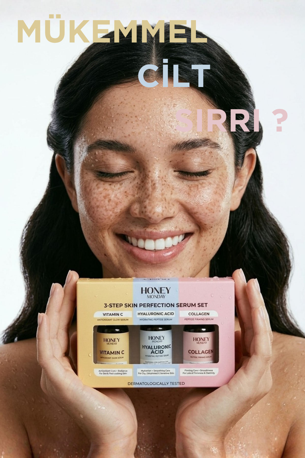 HONEY MONDAY 3 Aşamalı Cilt Mükemmelleştirme Serum Seti | Antioksidan Işıltı, Peptit Nemlendirici, Sıkılaştırıcı — 89714290