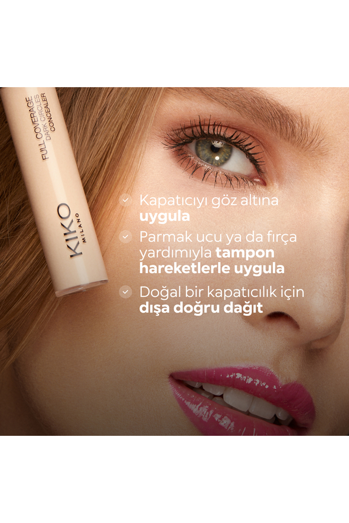 Concealer - Full Coverage Dark Circles Concealer - 22 - Dark Cocoa — قهوه‌ای KM000000717022B — تصویر 5 از 7