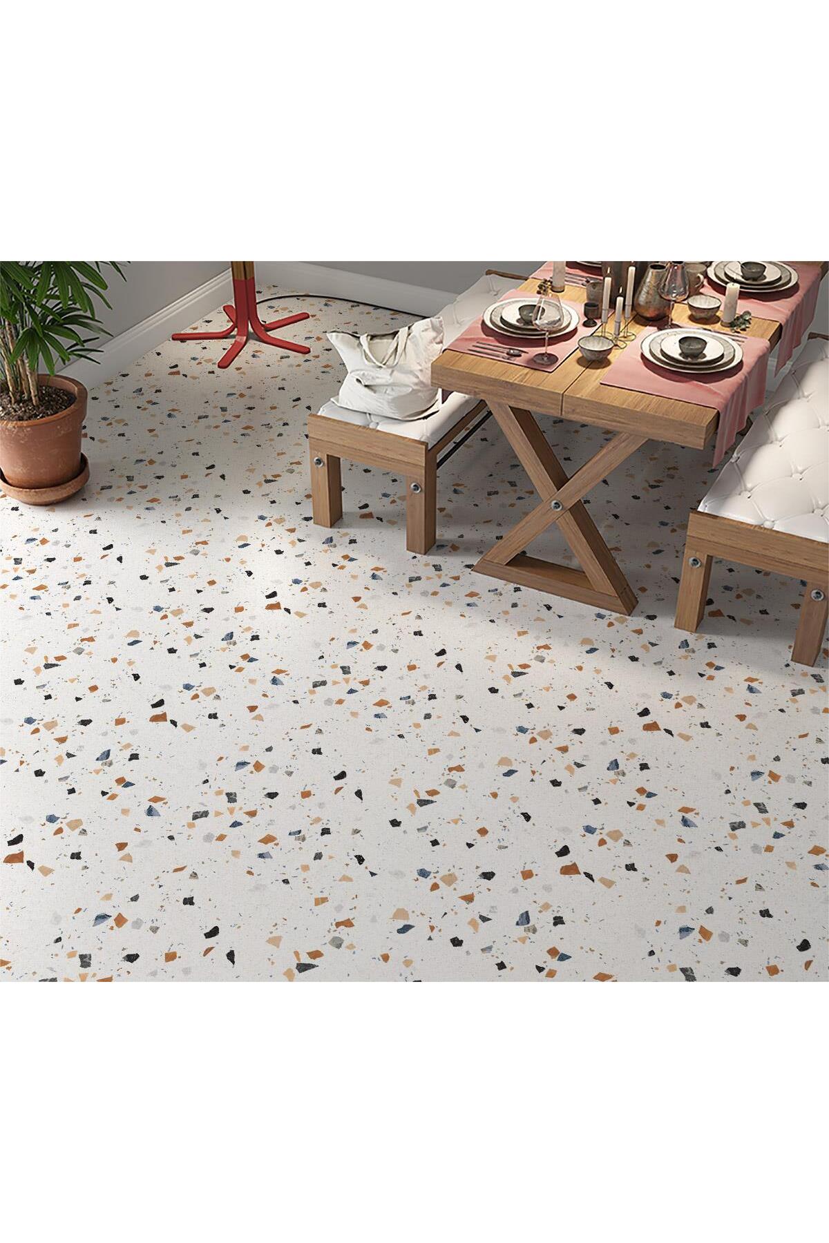 Flooring Floor Covering Foil 65x130 cm Terrazzo Marble