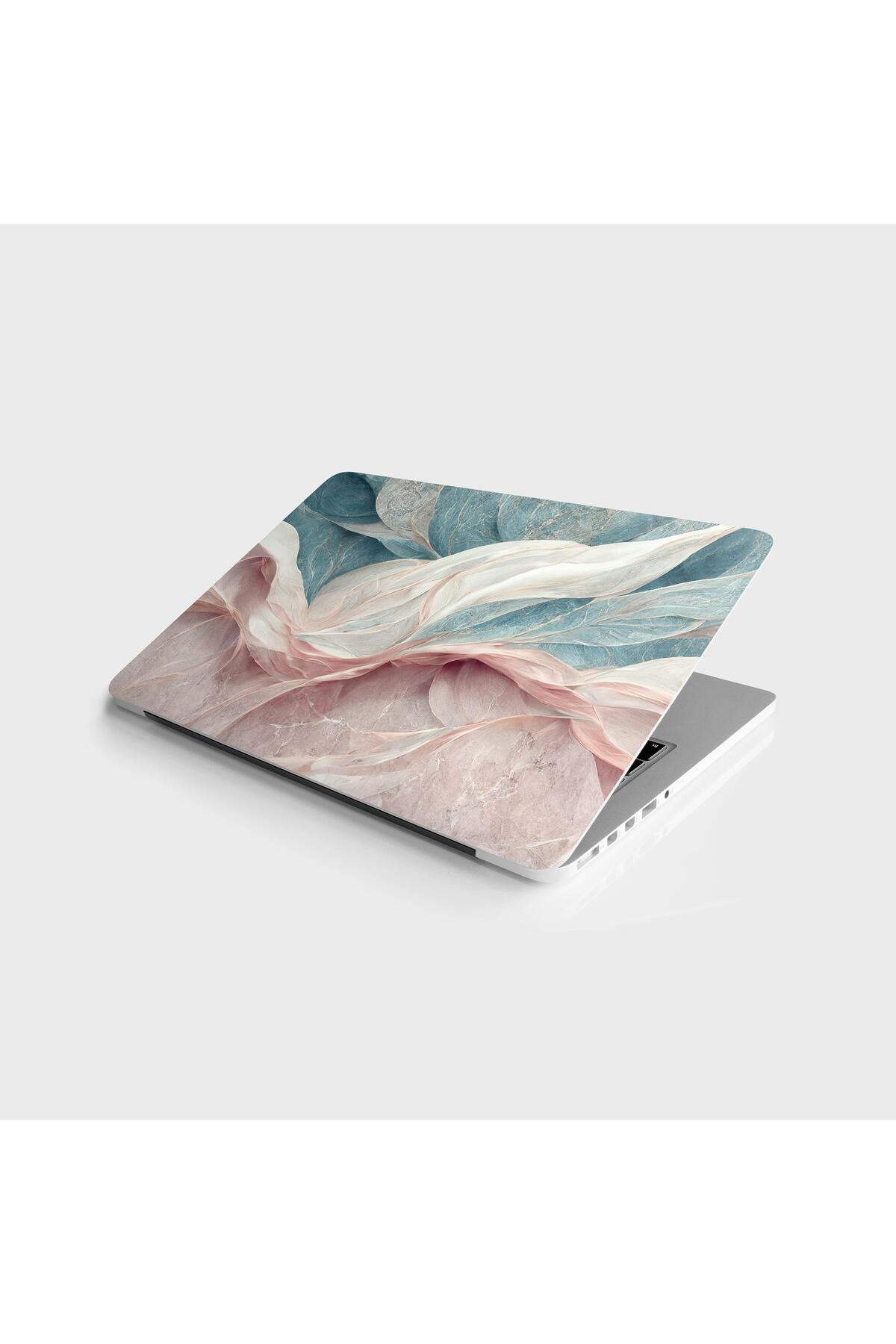 Laptop Sticker Computer Notebook Pc Coating Label Pastel Pink Marbling