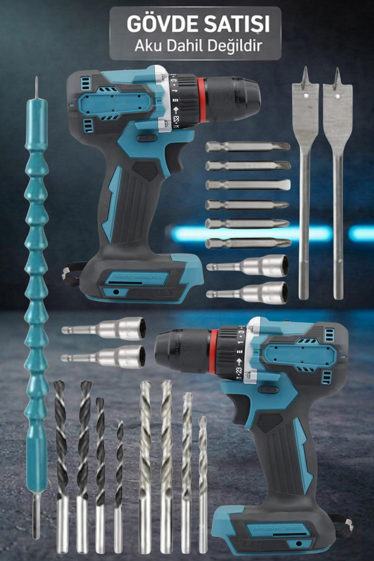 sdv5-070 & sdv2-053 セット Enertwist Dmrx25 Solo Gövde Bataryasız Kömürsüz Motor Çelik
