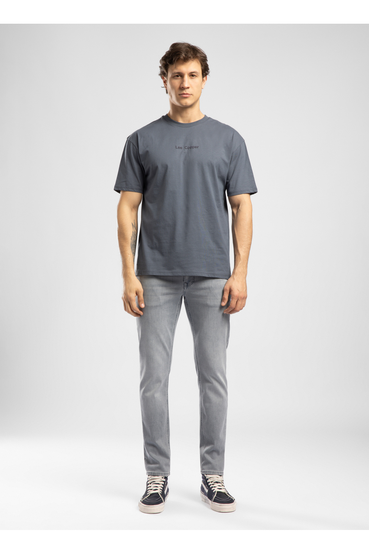 Lee Cooper Indigo Men's Loose Fit T-Shirt 262 Lcm 242036 Aylex Indigo
