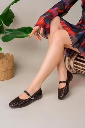 tusemmoda TSM KAHVE ZARİF DETAYLIKADIN ŞIK BABET