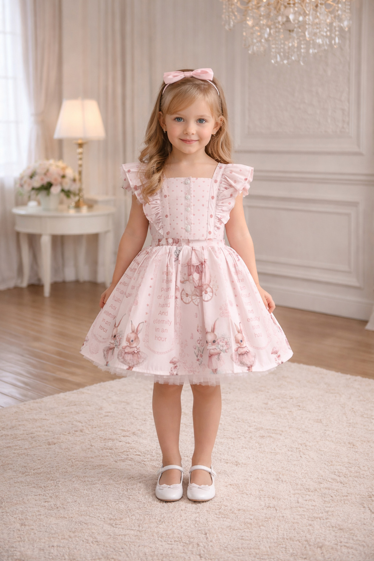 Alvadonna CUMINO RABBIT PATTERNED TUTU DRESS