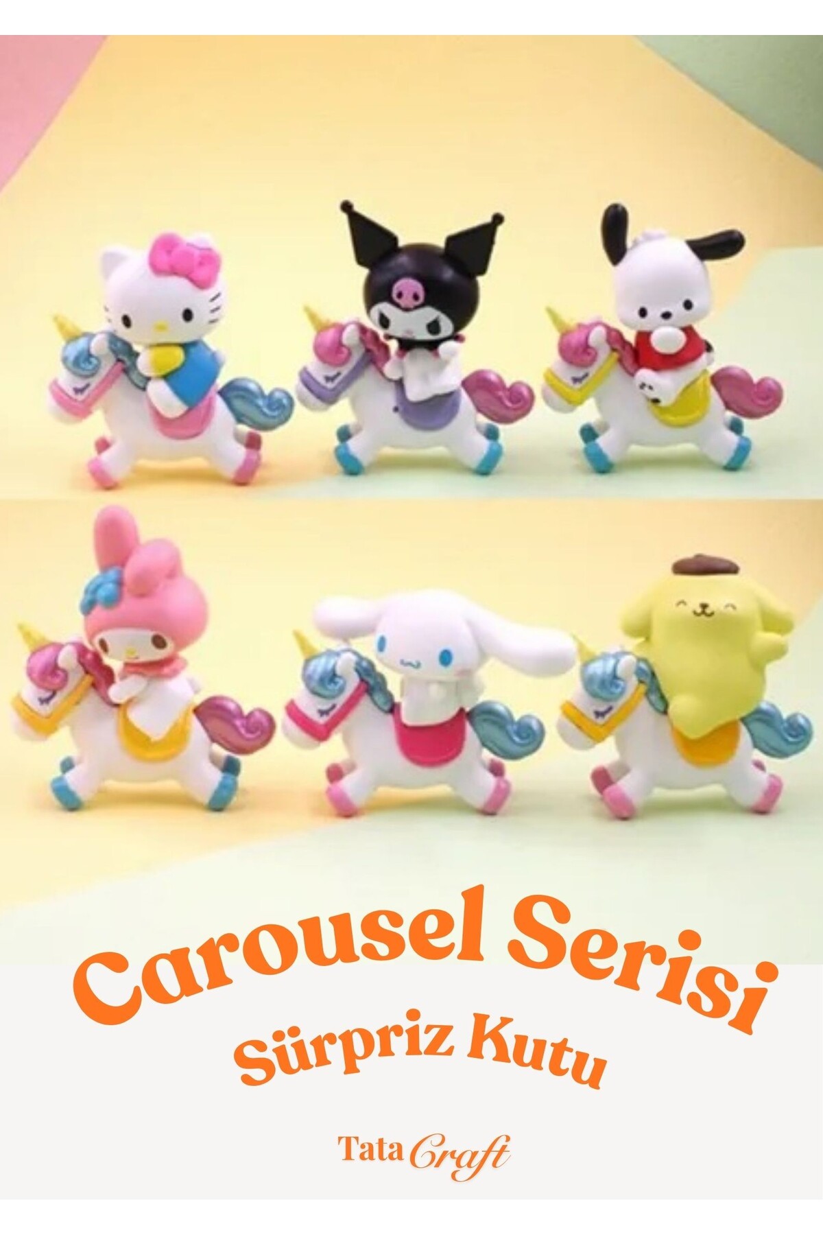 TATA CRAFT Sanrıo 1 Adet Kuromi Hello Kitty Pochacco My Melody
