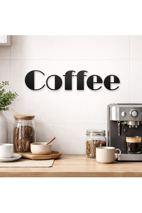 Dekoratif coffe yazısı kahve köşeleleri için