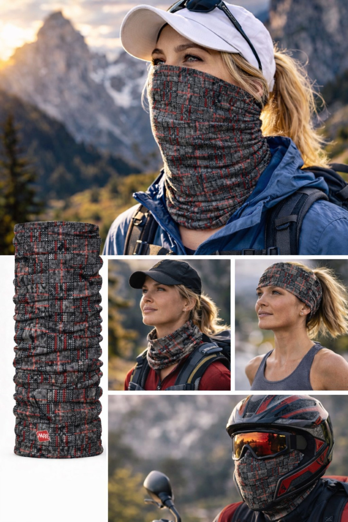 colizon Unisex Termal Buff Boyunluk - UV Korumalı Balaklava Tipi Outdoor Sporcu ve Motosiklet Maskesi görsel 2