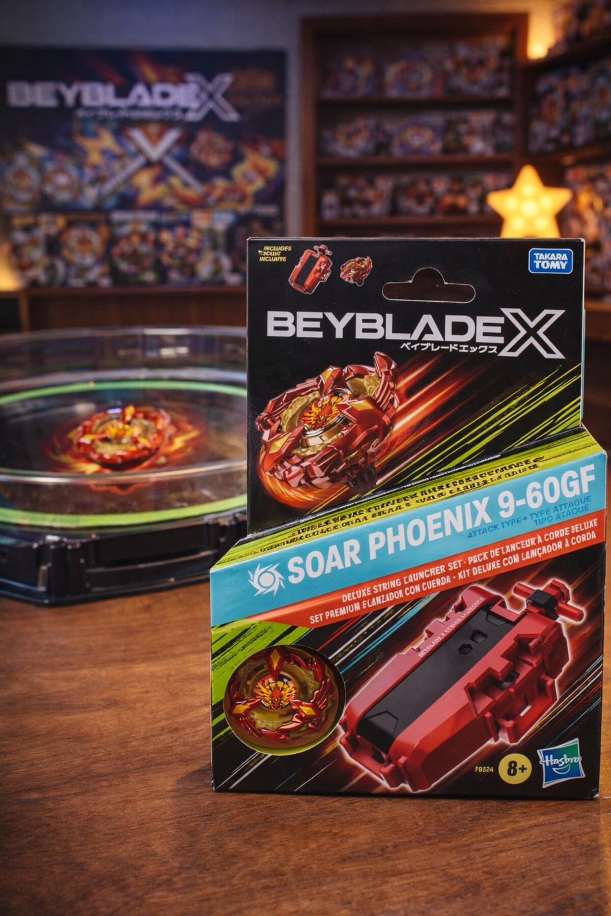 TOYFEST Beyblade X Soar Phoenix 9-60GF Delüks Oyun Seti String