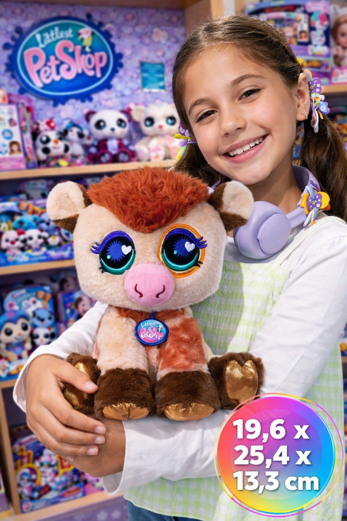 TOYFEST Littlest Pet Shop Signature Peluş Seri 4 İnek 25 cm Büyük