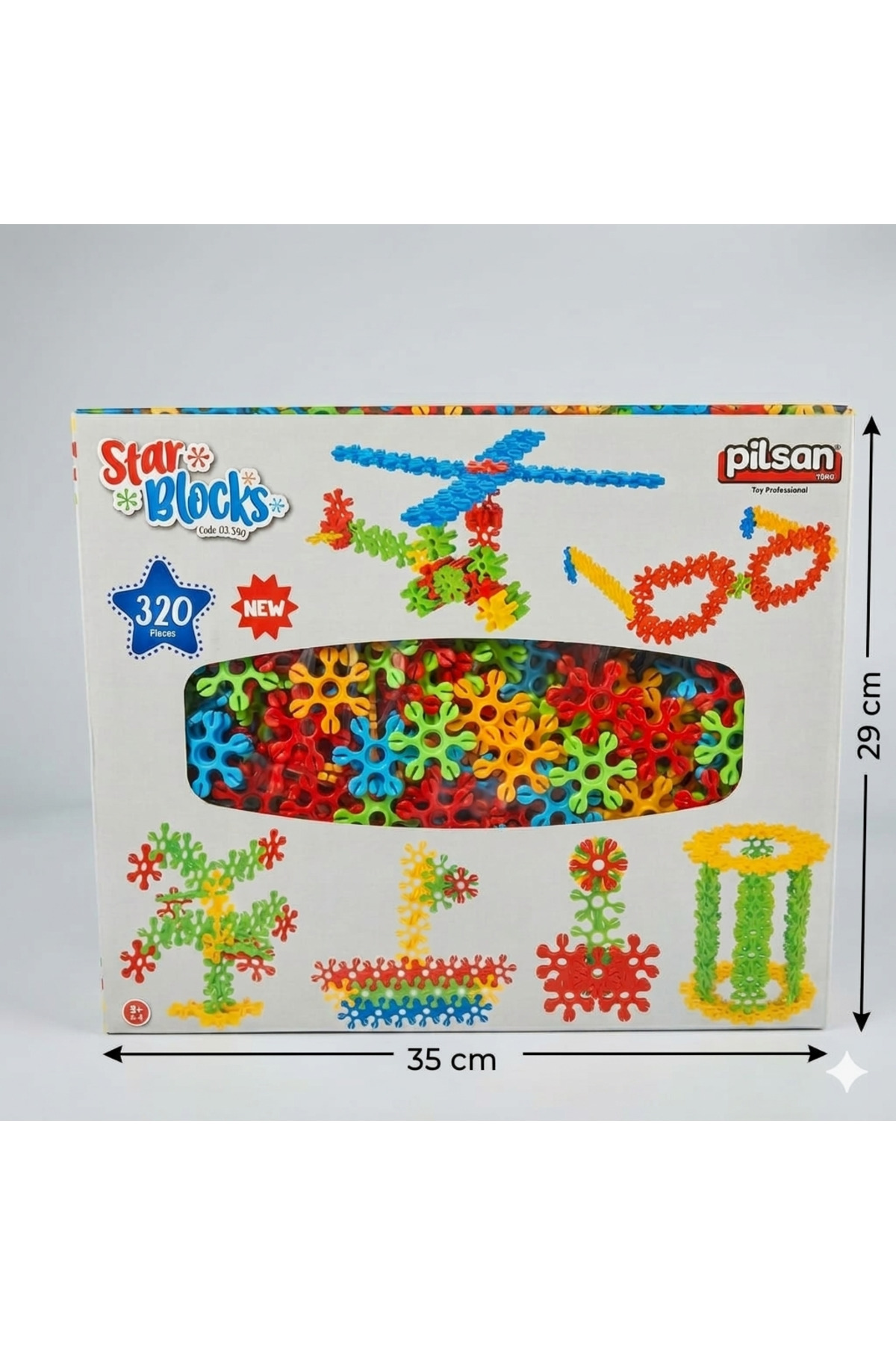 PİLSAN Star Blocks 320 Parça Eğitici Blok Seti - Yaratıcı Zeka Oyunu fotoğrafı 2 (önizleme)