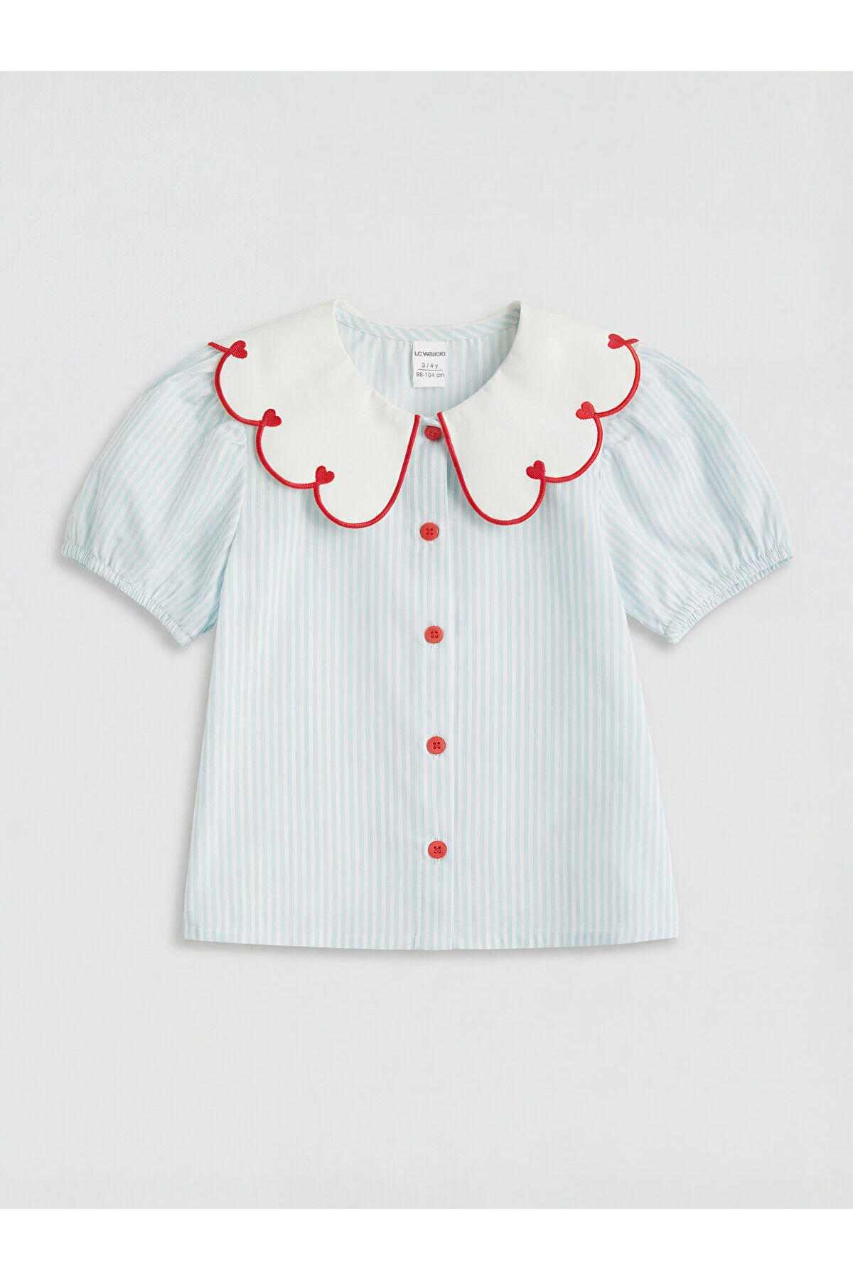 LC Waikiki UZG STORE'dan Stil Sahiplerine Bebe Roba Yaka Çizgili Kız Çocuk Gömlek fotoğrafı 2 (önizleme)