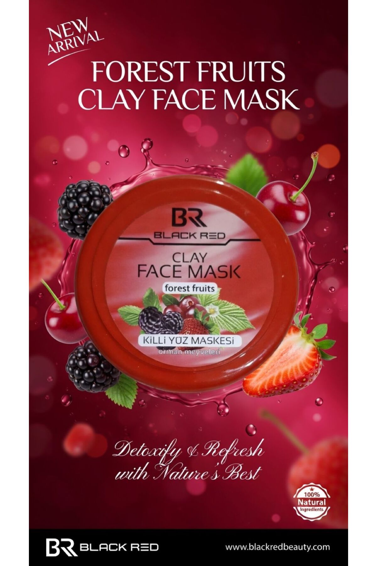 DORA BLACK RED CLAY FACE MASK Meyveli Kil Maske - Fiyatı, Yorumları