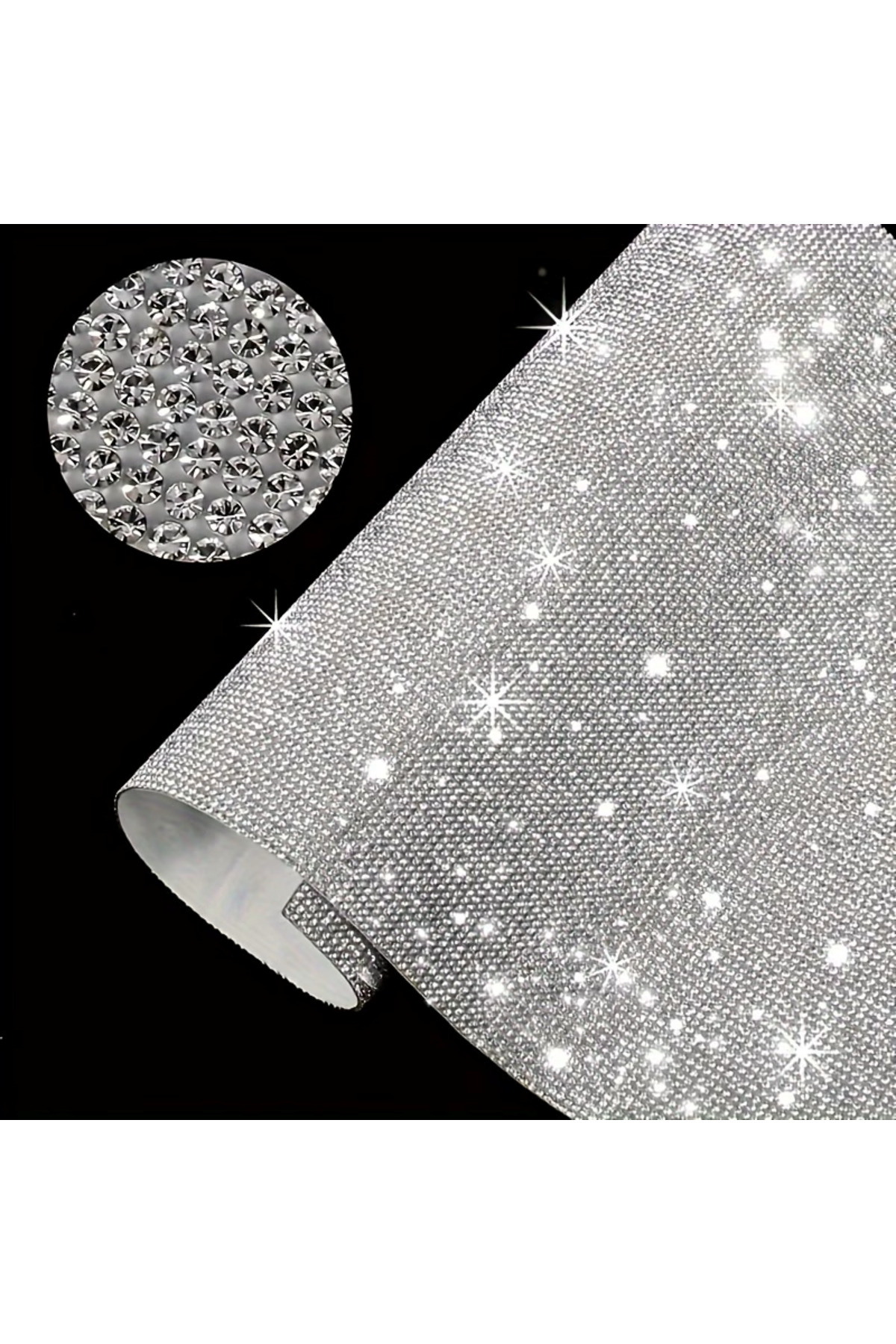 Kristal Taşlı Kendinden Yapışkanlı Ss6(2mm) Kristal AB Taşlı Tabaka (24cmx40cm)