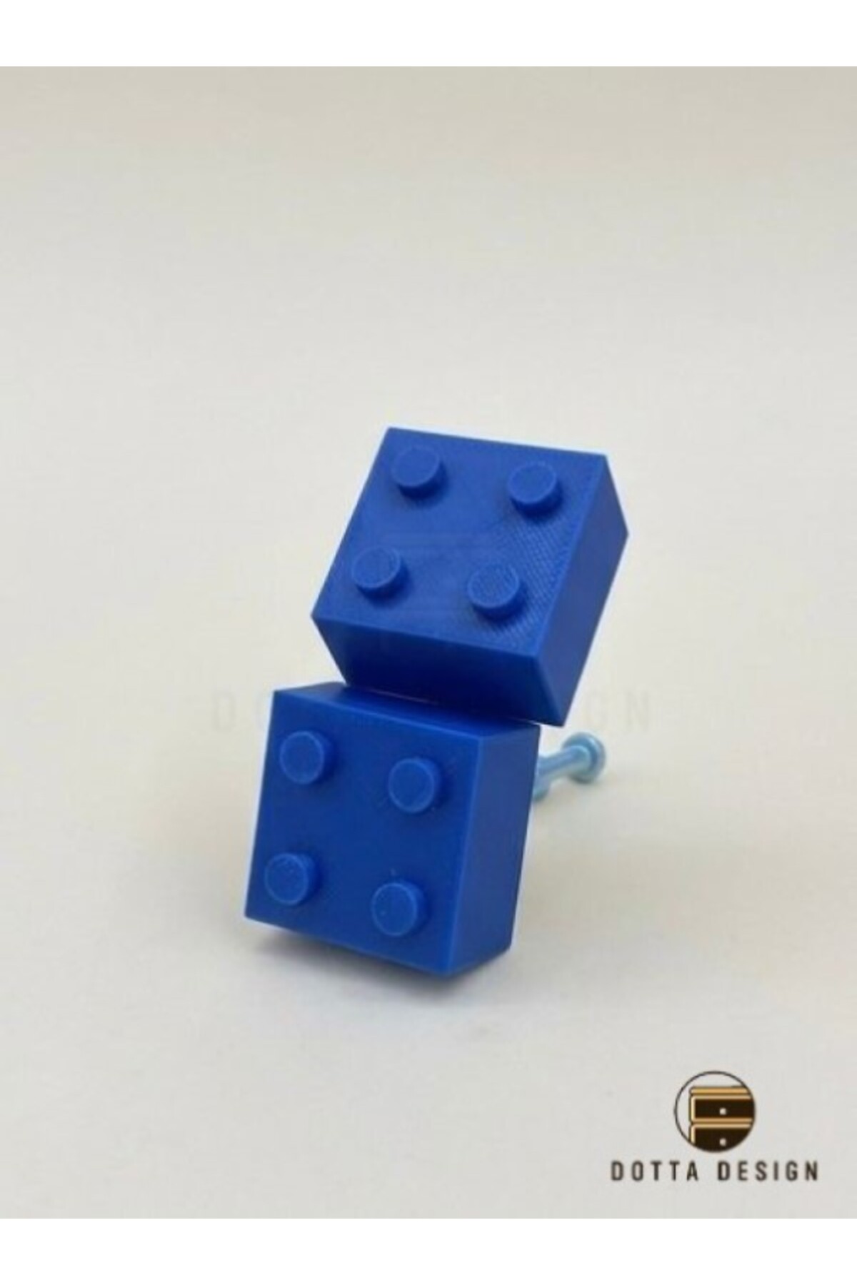 Dotta Design Çocuk Odası Kulpları - Blok Tasarımlı Kulp - Mavi (Tekli-3x3 cm) fotoğrafı 2 (önizleme)