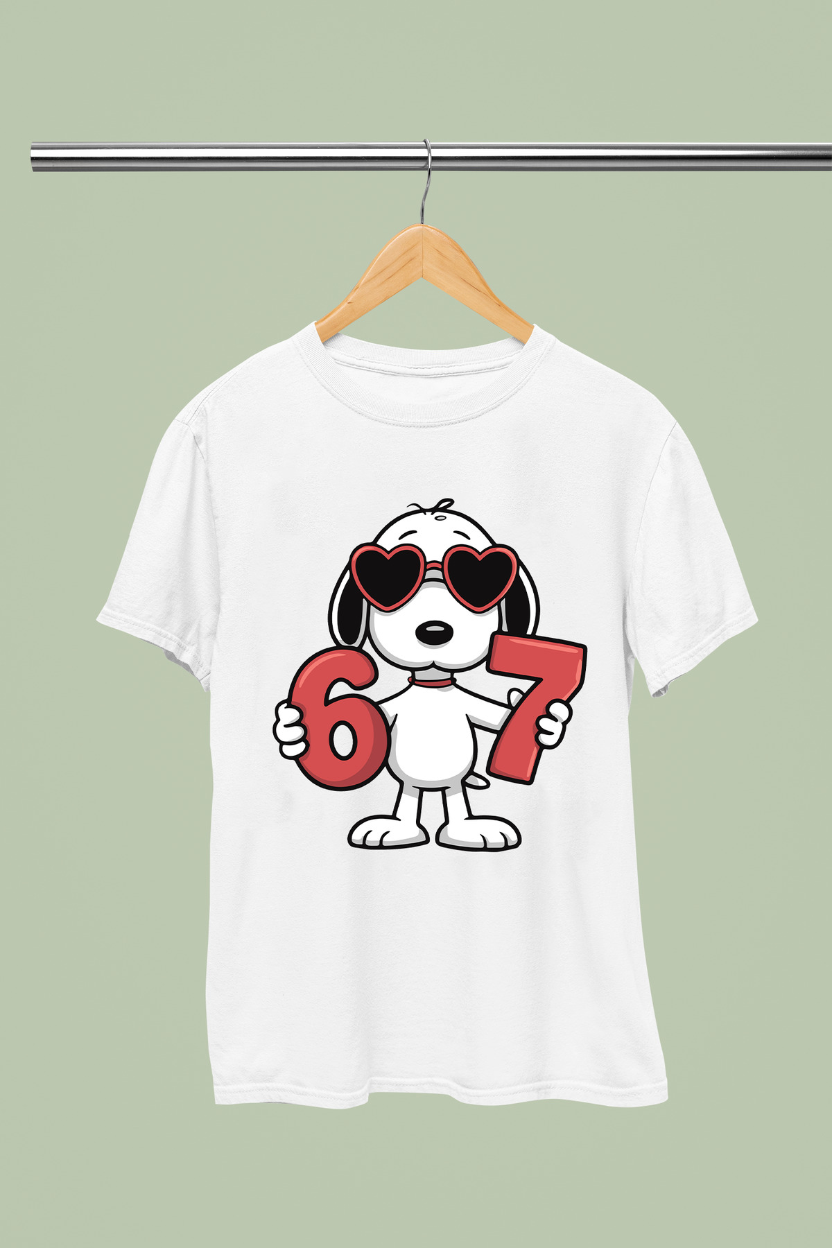 SNOOPY PRINTED 100% COTTON REGULAR MOLD CHILDREN AND YOUNG TSHIRT