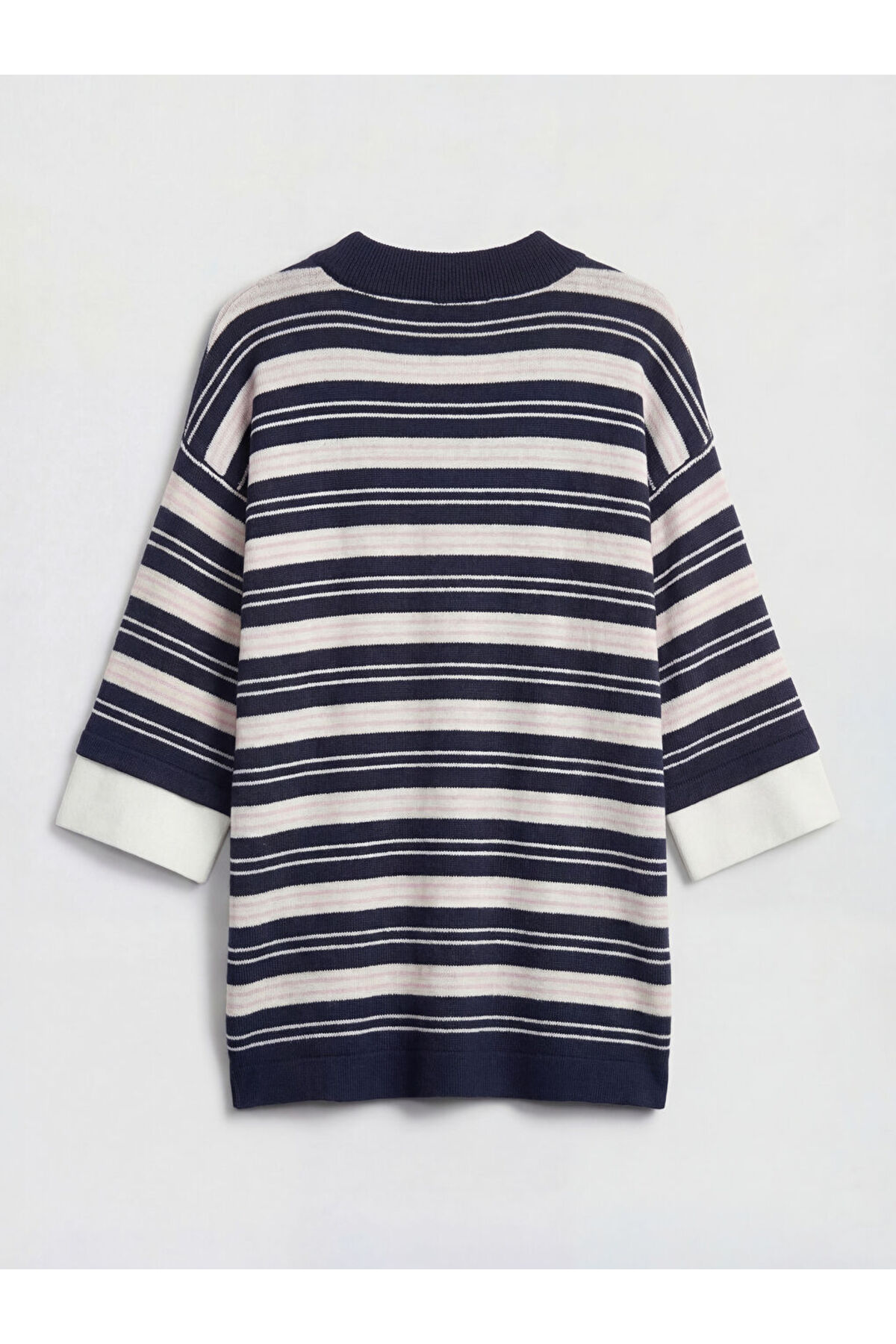 LC Waikiki Mavi Çizgili Kız Çocuk Triko Kazak fotoğrafı 2 (önizleme)