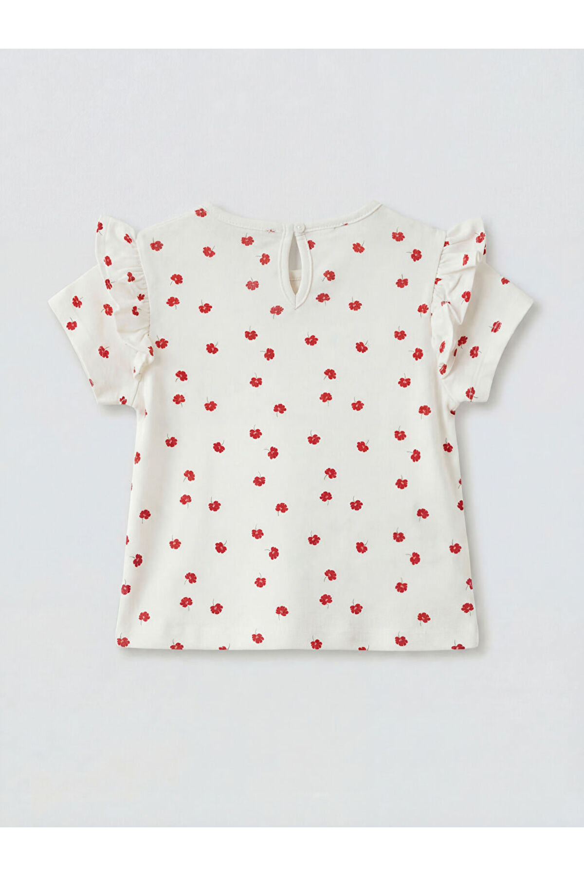 LC Waikiki Kırmızı Fiyonklu Kız Bebek Gabardin Elbise fotoğrafı 5 (önizleme)