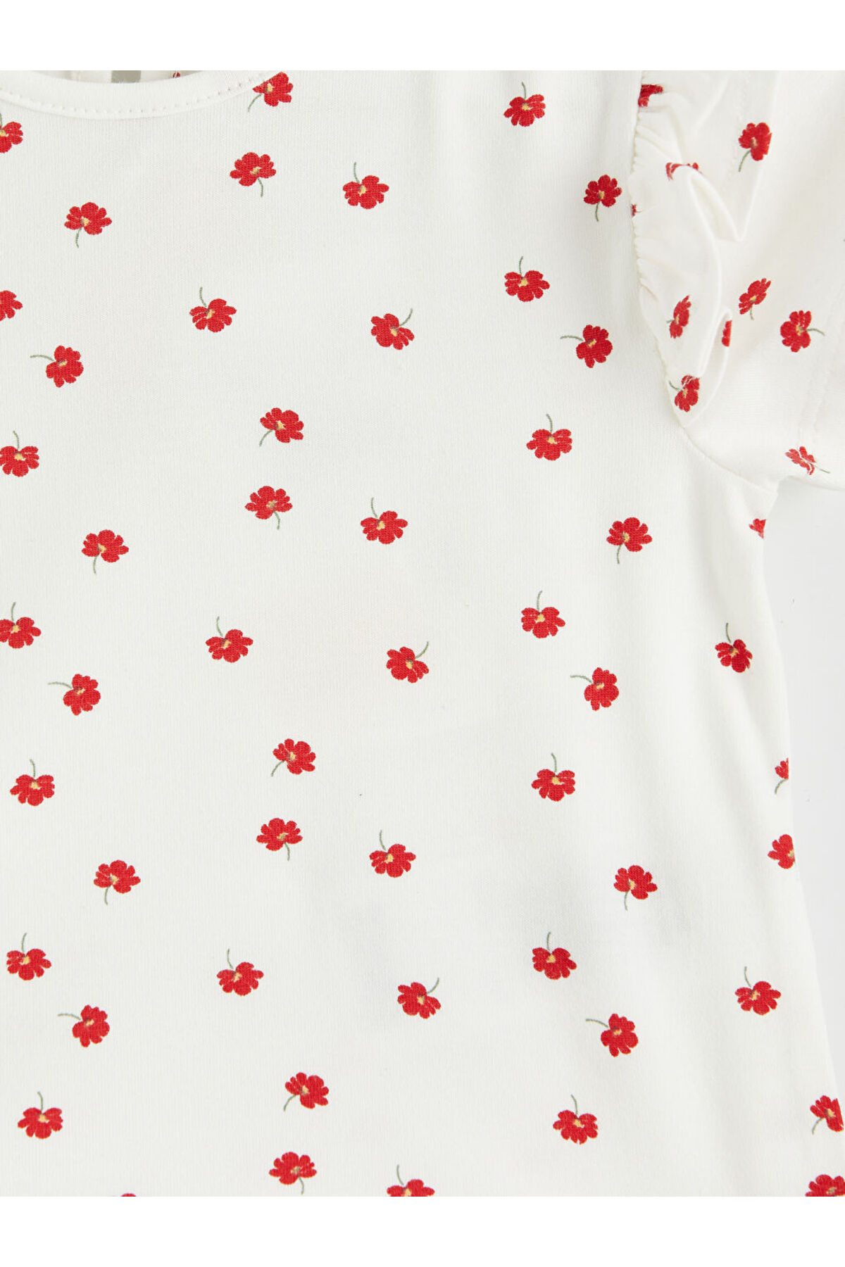 LC Waikiki Kırmızı Fiyonklu Kız Bebek Gabardin Elbise fotoğrafı 7 (önizleme)