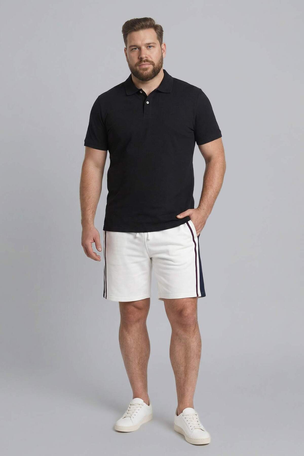 DeFacto Baggy Fit Büyük Beden Şort H1004AX26SP
