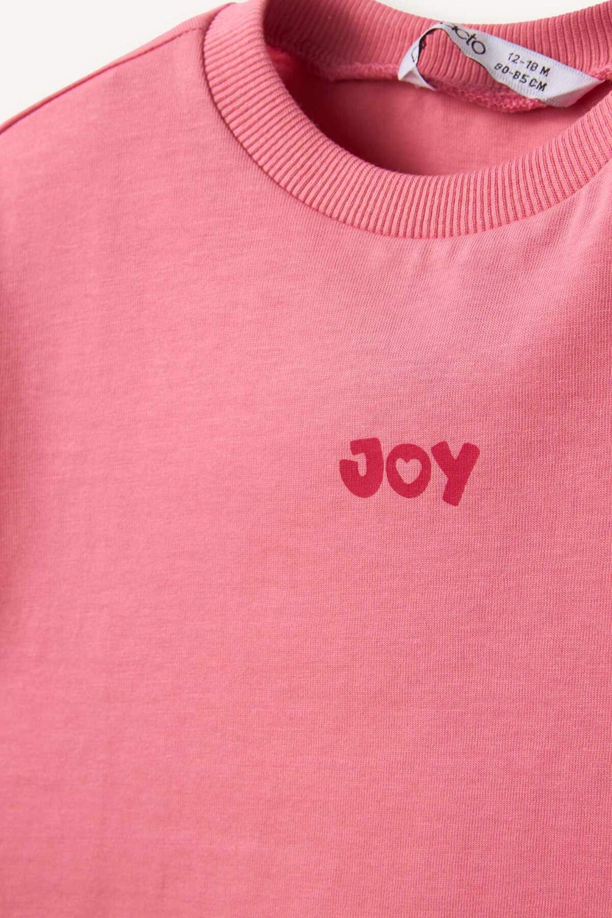 Defacto Baskılı Tişört Kız Bebek E0698A526SM fotoğrafı 2 (önizleme)