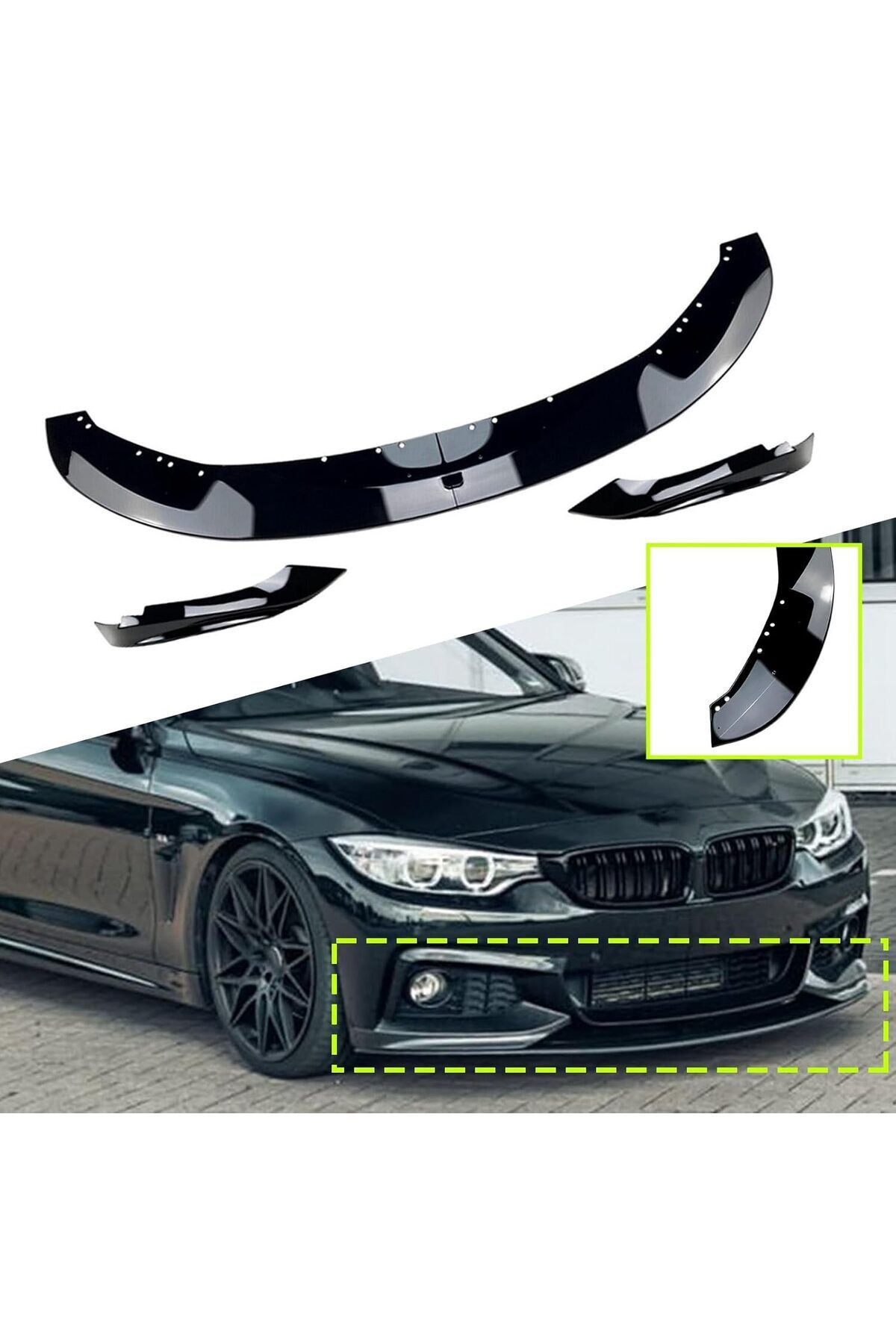 X POWER TUNİNG BMW F32-F33-F36 2014-2020 4.SERİ PARLAK SİYAH ÖN