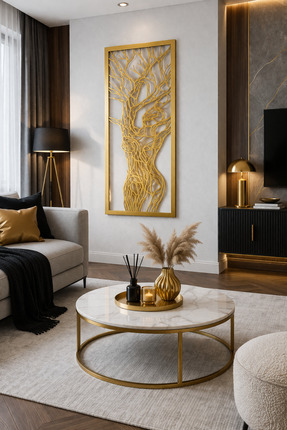 MAPİ PROJE Modern Metal Duvar Tablosu Kadın Figürü Minimal Dekor