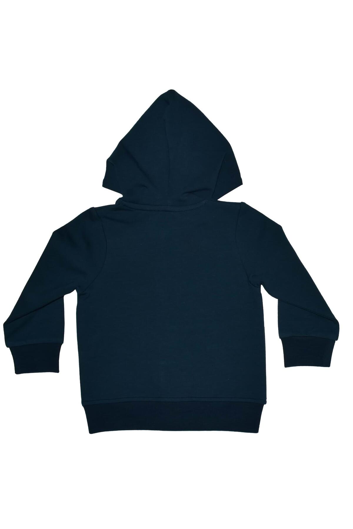 OrganicKid Cranberry Bebek Lacivert Kapüşonlu Sweatshirt fotoğrafı 3 (önizleme)