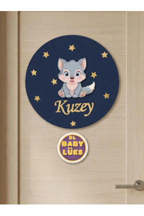 BL Baby Lüks El Yapımı İsme Özel Yuvarlak Bebek Kapı süsü, Hastane Süsü, Bebe...