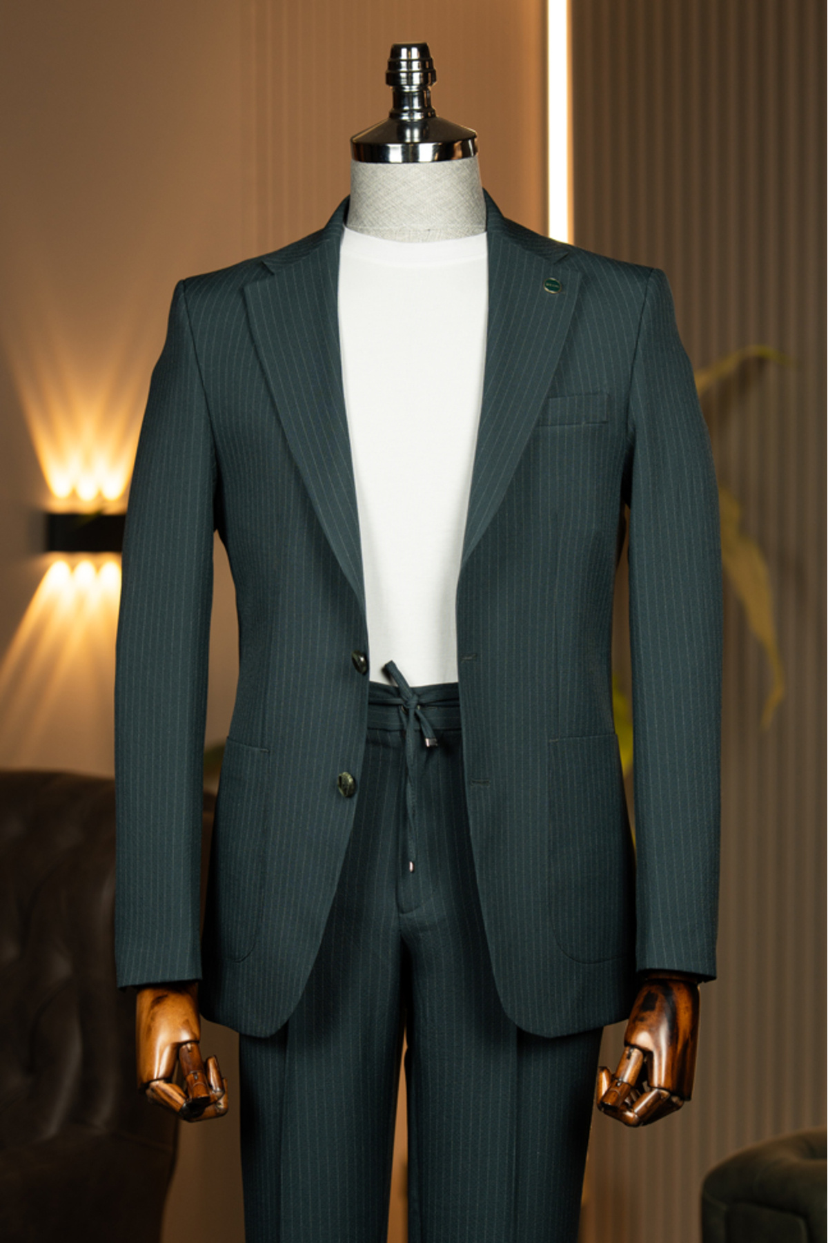 لباس ورزشی بنددار انحصاری - SlimFit. لطفا یک سایز بزرگتر انتخاب کنید. — سبز T04-KTA508 — تصویر 3 از 6