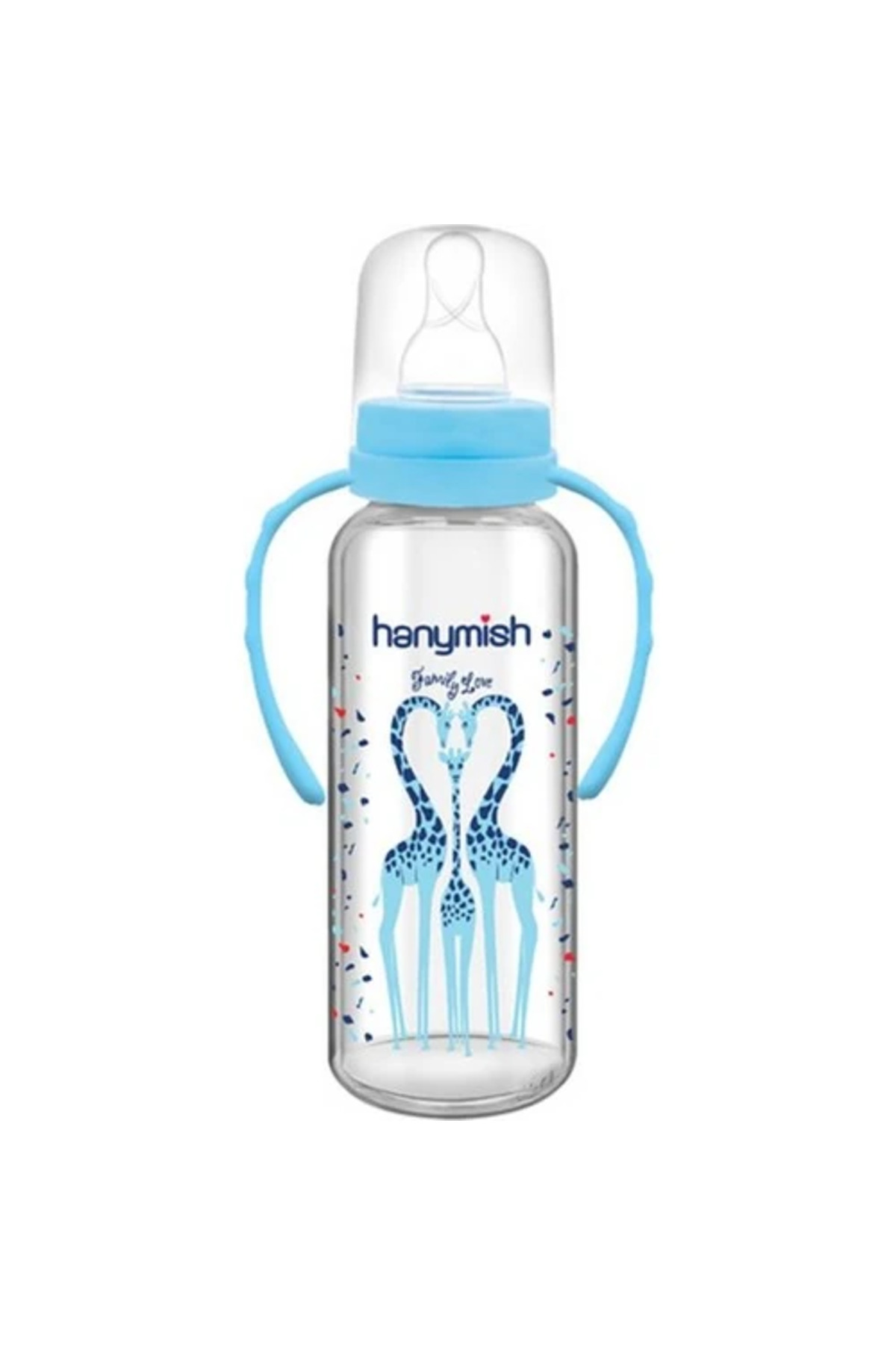 Hanymish Cam Biberon 240 ml Doğal Malzeme ile Güvenli Beslenme Sağlar Kulplu Tasarım fotoğrafı 2 (önizleme)