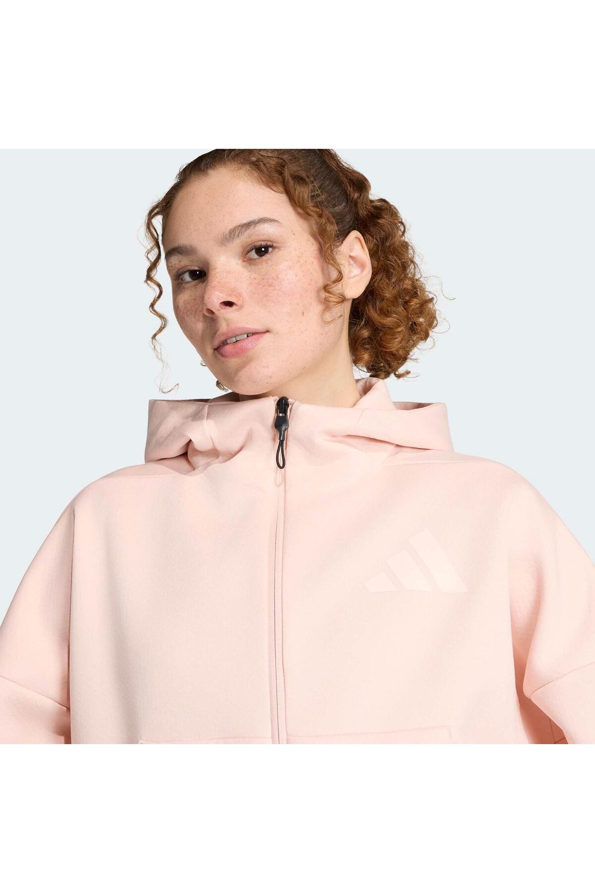 adidas Z.N.E. Kadın Pembe Ceket (KE4750) görsel 5