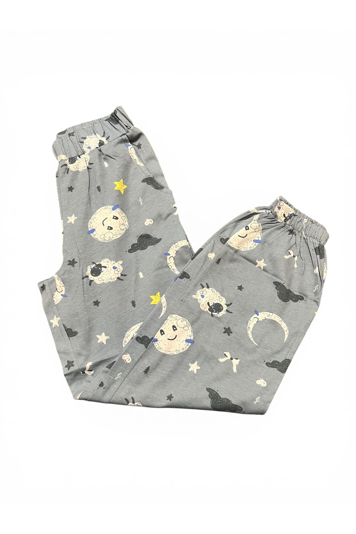 SERRASTIL Erkek Çocuk Baskılı Gri Renk %100 Pamuk Süprem Kısa Kollu Pijama Takımı fotoğrafı 7 (önizleme)