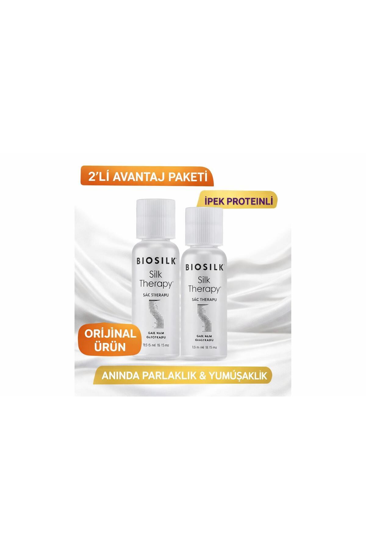 Silk Therapy Saç Serumu 15 ml x2 – İpek Proteinli 2’li Paket — DERKANE
