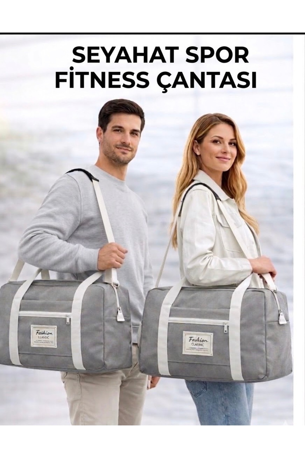 Mega Everest  Unisex Önü Cepli Uzun Askılı Kadın Ve Erkek Kullanabilir Seyahat Fitness Ve Spor Çantası