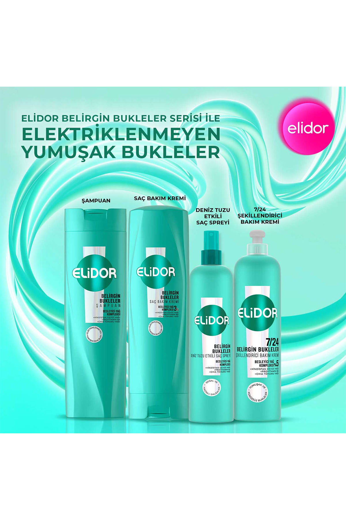 Deniz Tuzu Etkili Saç Spreyi Belirgin Bukleler 190 ml x2 — SET.UNİ.10915 — تصویر 7 از 8