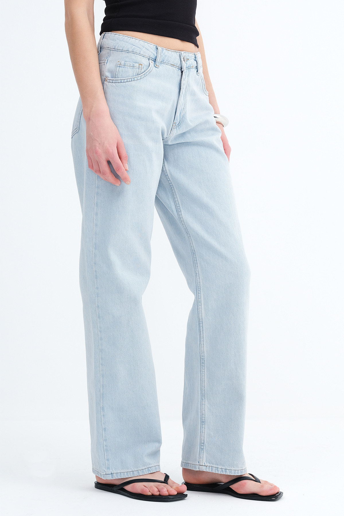 Addax Wide Leg Jean Pantolon PN10021 görsel 2