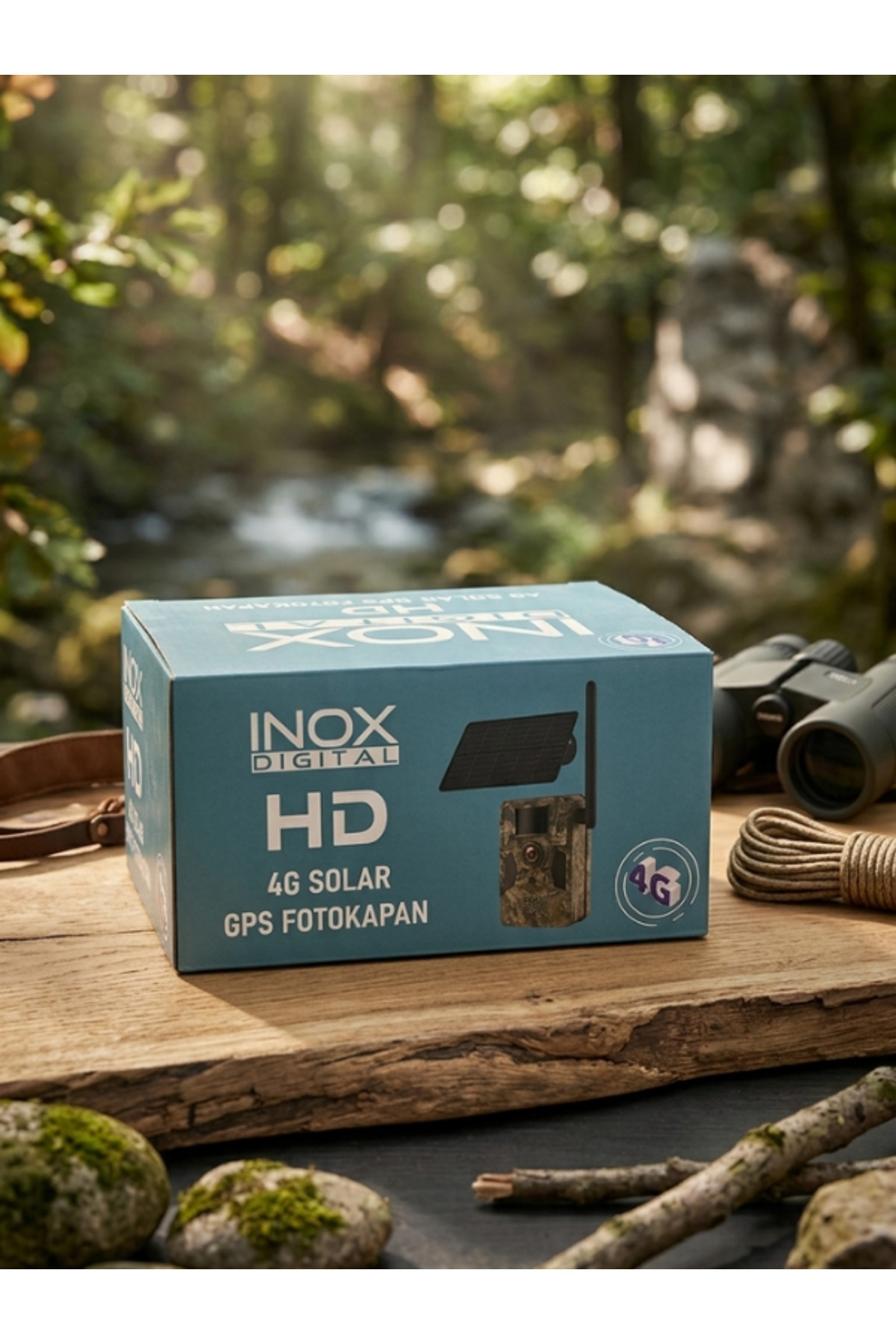 inox X222 4G (GPS) Özellikli Solar Panelli Fotokapan (UCON