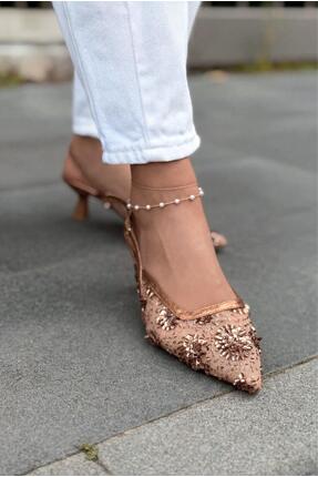 I Love Shoes Serona Stiletto Bronz Nakışlı