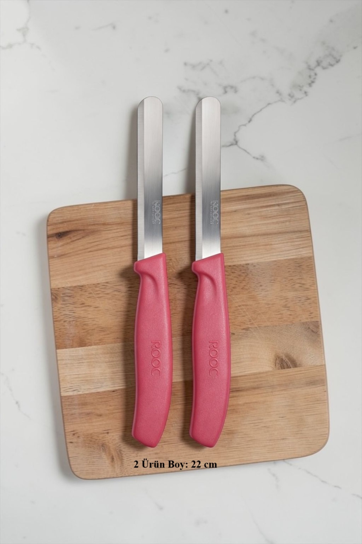 Rooc 2’li Pembe Bıçak | Sebze ve Meyve Kesme Bıçağı