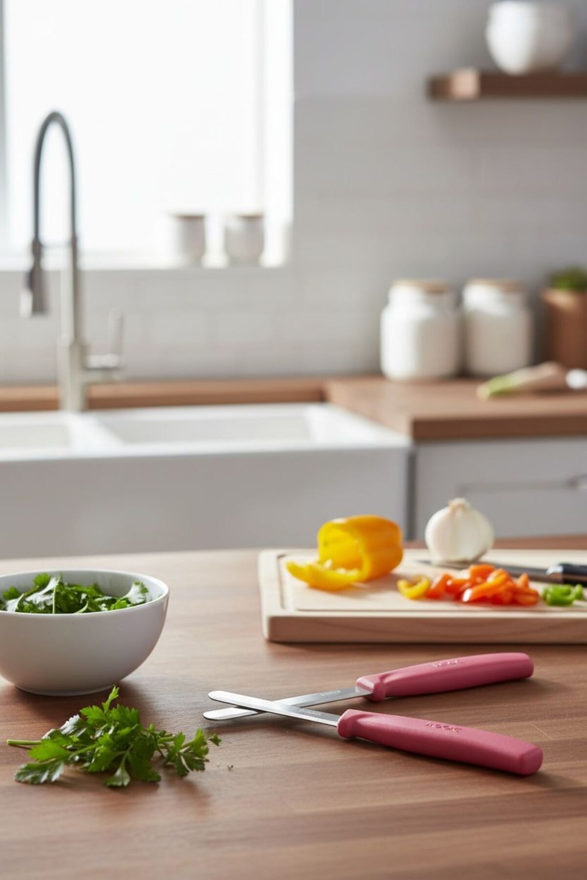 Rooc 2’li Pembe Bıçak | Sebze ve Meyve Kesme Bıçağı