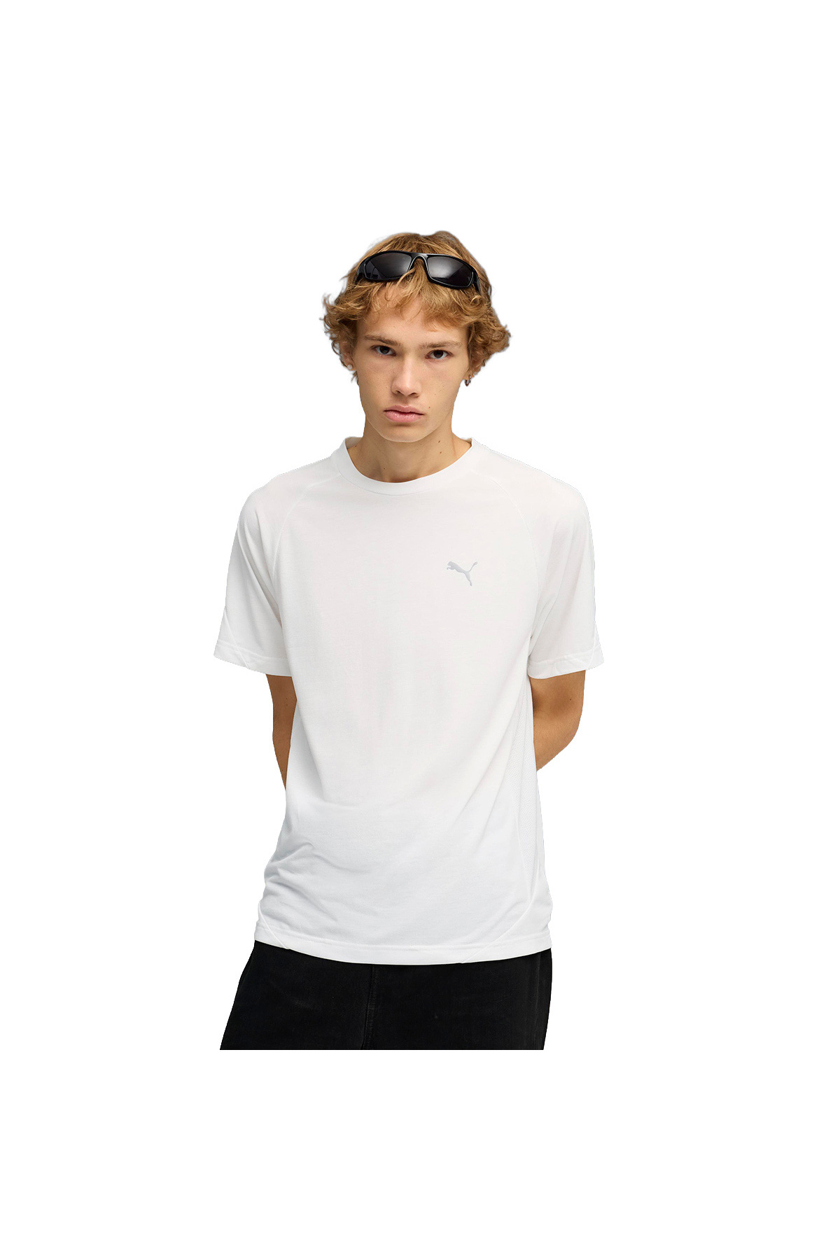Puma Evostripe Erkek Beyaz Günlük Stil T-Shirt 69218902