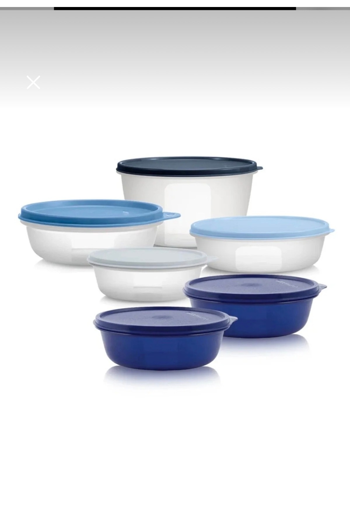 Tupperware Mucize Set 6 Parça 3 Adet 600 ml1 adet 2 lt 950 ml 1