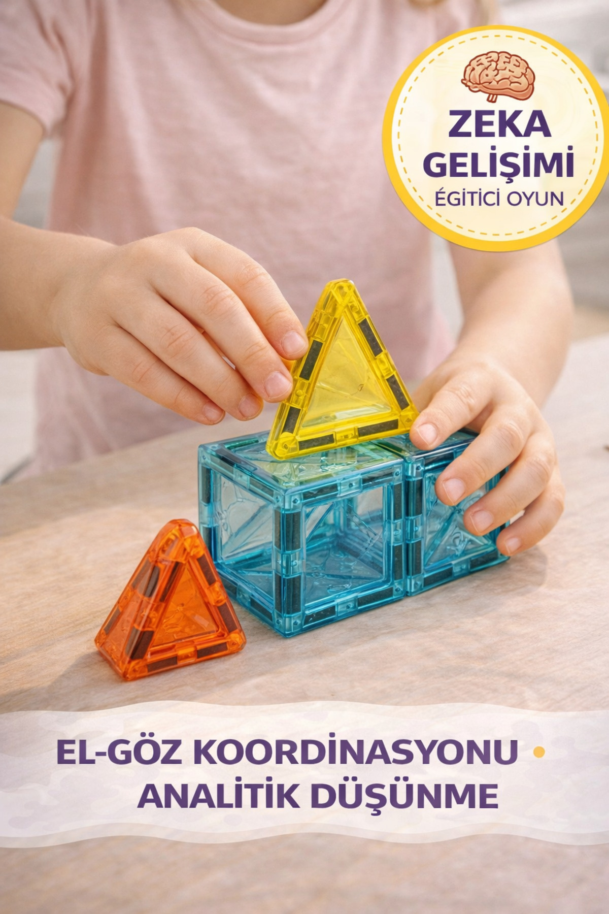 TOYFEST 43 Parça Manyetik Blok Seti – Eğitici Zeka Oyunu, Renkli 3D Yapı Oyuncağı 3+ Yaş I 5.5 cm fotoğrafı 4 (önizleme)