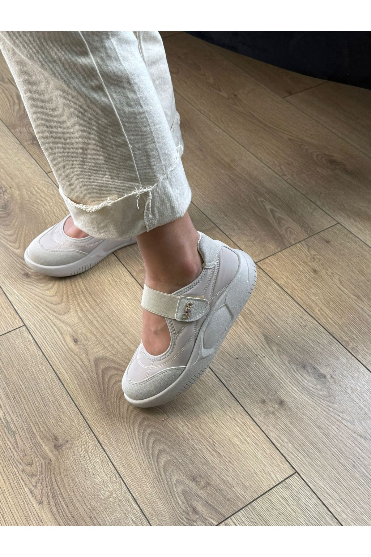 Mamito Ayakkabı CNF 211 Cırtlı Taş Detaylı Loafer görsel 5