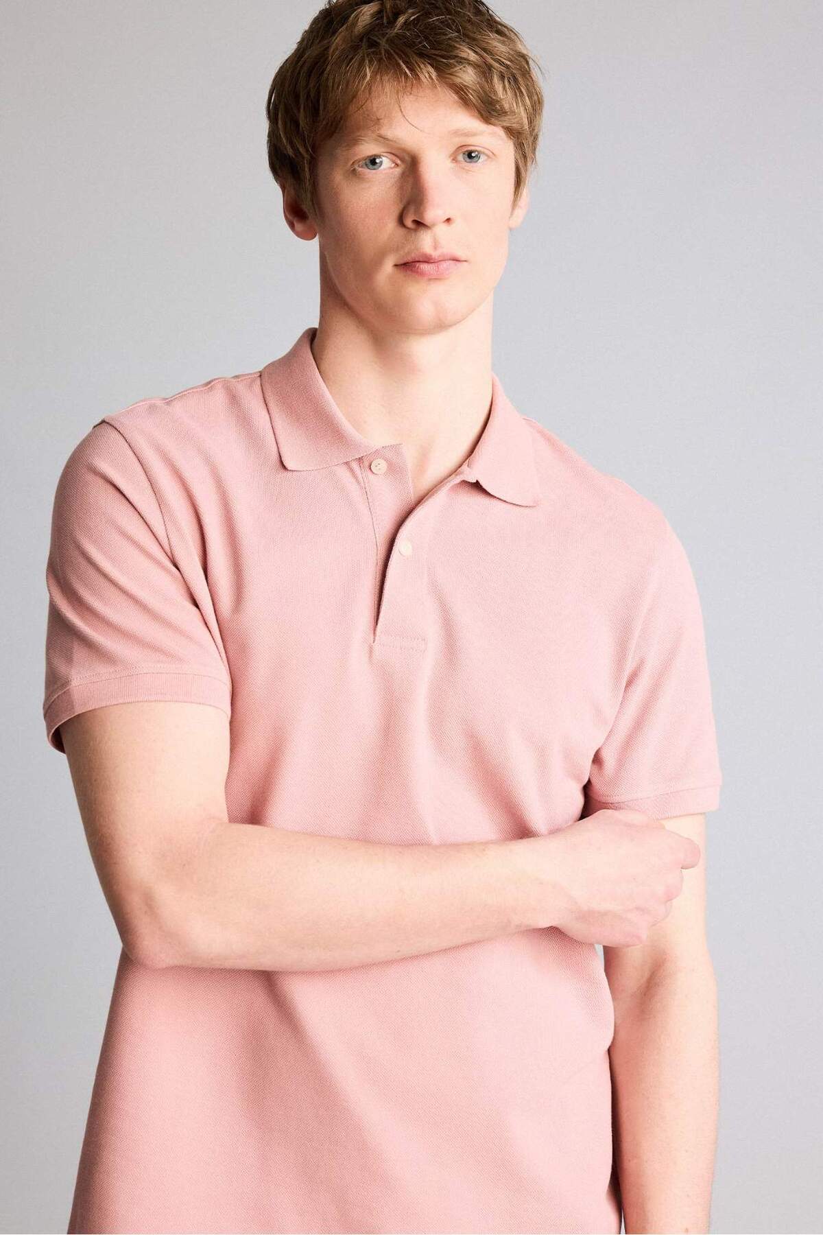 Defacto 100% Cotton Regular Fit Polo T-Shirt E9504Ax26Sp
