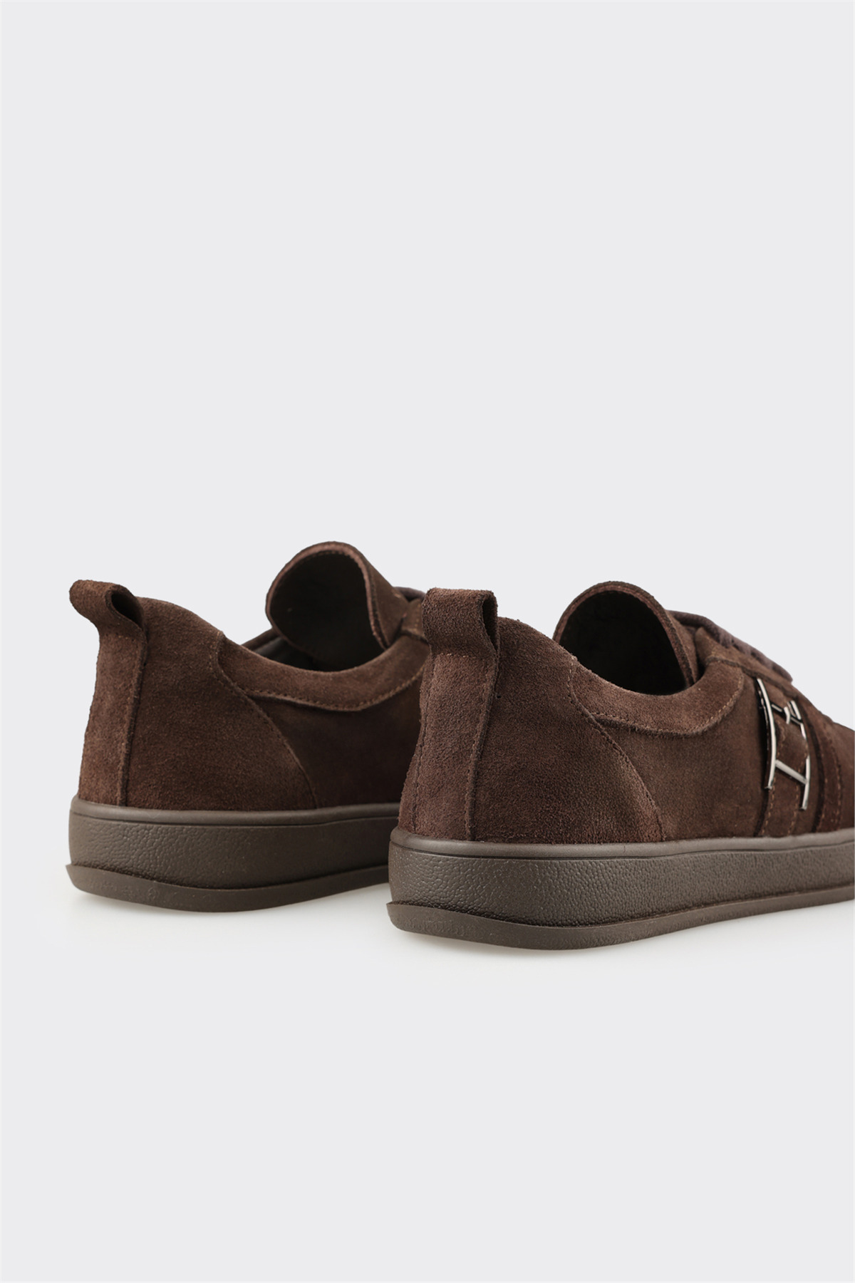 Elle Shoes Kahve Deri Kadın Spor Ayakkabı görsel 5